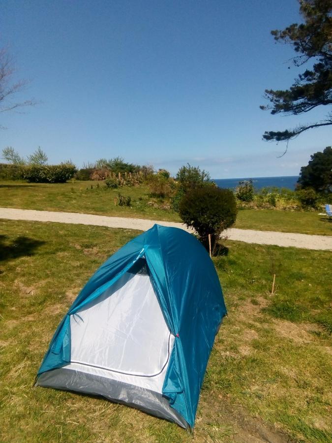 Dortoire en tente individuelle Plestin-les-Grèves Esterno foto